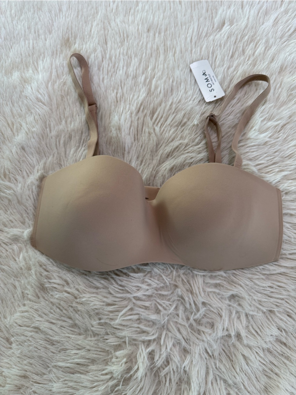 Soma Strapless Convertible Bra in Beige